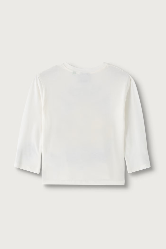 United Colors of Benetton Longsleeve dziecięcy bawełniany 3XUGG10NT.P.Seasonal biały AW26