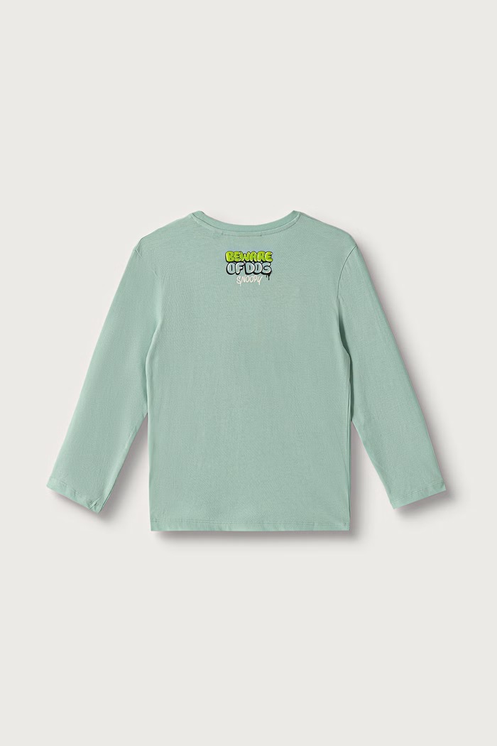 United Colors of Benetton Maglietta a maniche lunghe per bambini in cotone 3I1XG10NF.P.Seasonal verde AW26