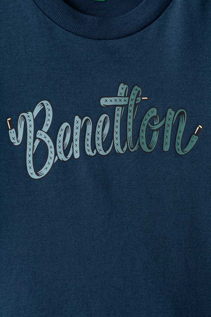 Chłopiec United Colors of Benetton Longsleeve damski bawełniany 3ATNG10NK.P.Seasonal granatowy