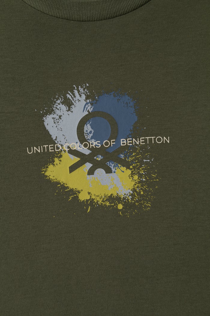 Chłopiec United Colors of Benetton Longsleeve damski bawełniany 3ATNG10NK.P.Seasonal zielony