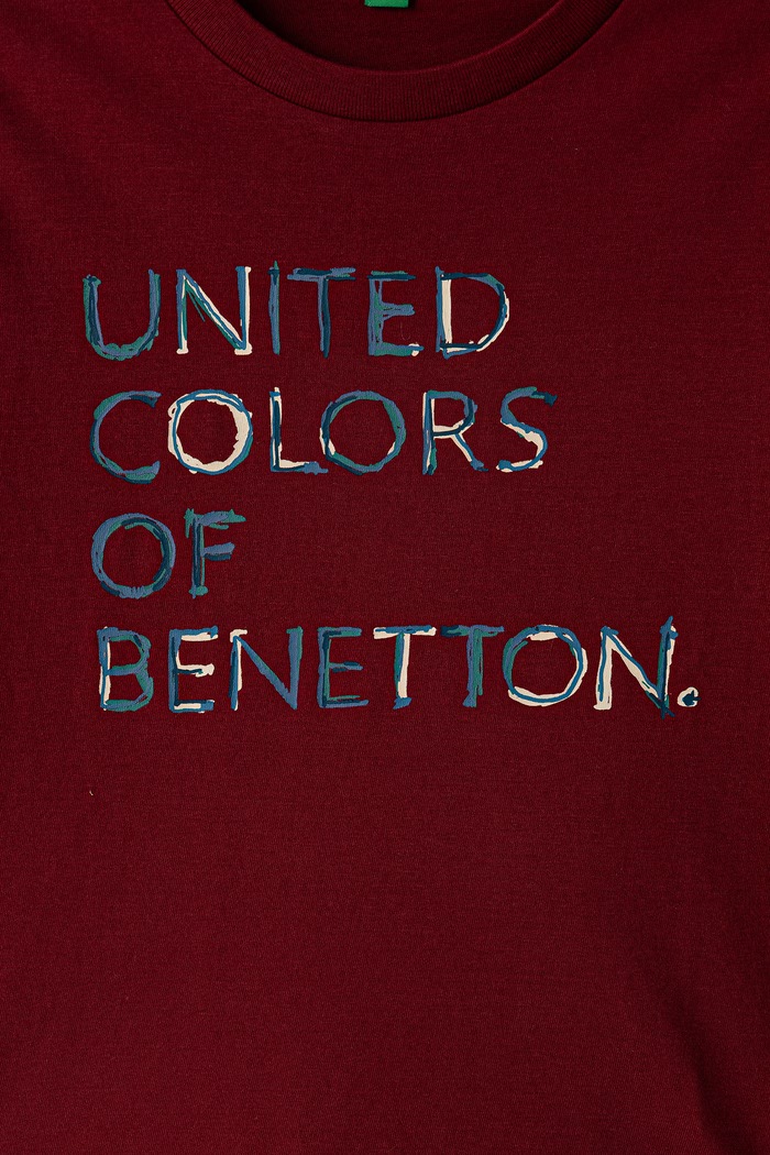 Chłopiec United Colors of Benetton Longsleeve damski bawełniany 3ATNG10NK.P.Seasonal bordowy