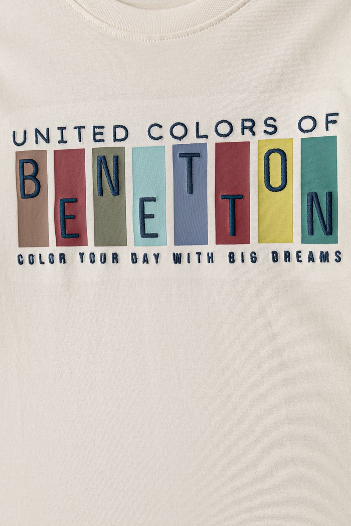 BIMBA United Colors of Benetton Maglietta a maniche lunghe per bambini in cotone 3ATNC10UD.G.Seasonal beige