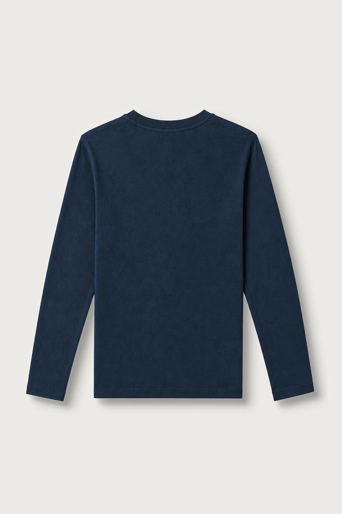 United Colors of Benetton Longsleeve dziecięcy bawełniany 3ATNC10UD.G.Seasonal granatowy AW26