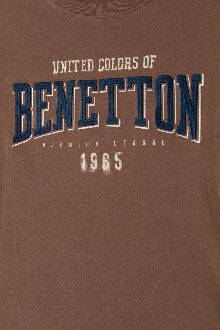 Chlapec United Colors of Benetton Tričko s dlhým rukávom detské bavlnené 3ATNC10UD.G.Seasonal hnedá