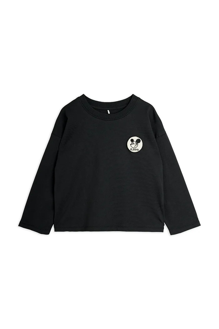 Mini Rodini T-shirt dziecięcy bawełniany Ritzratz czarny 26720145