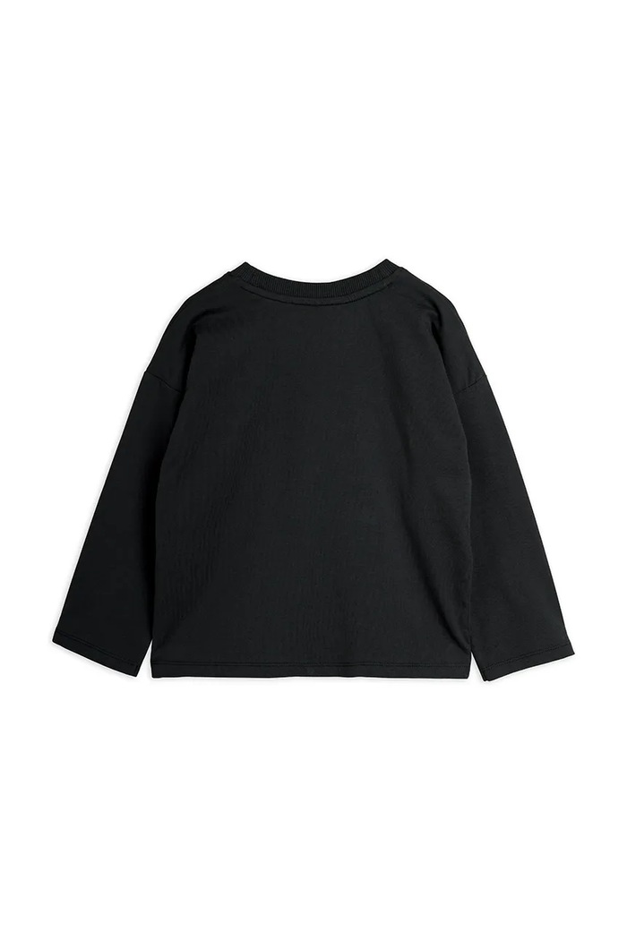 Mini Rodini T-shirt dziecięcy bawełniany Ritzratz 26720145 czarny AW26