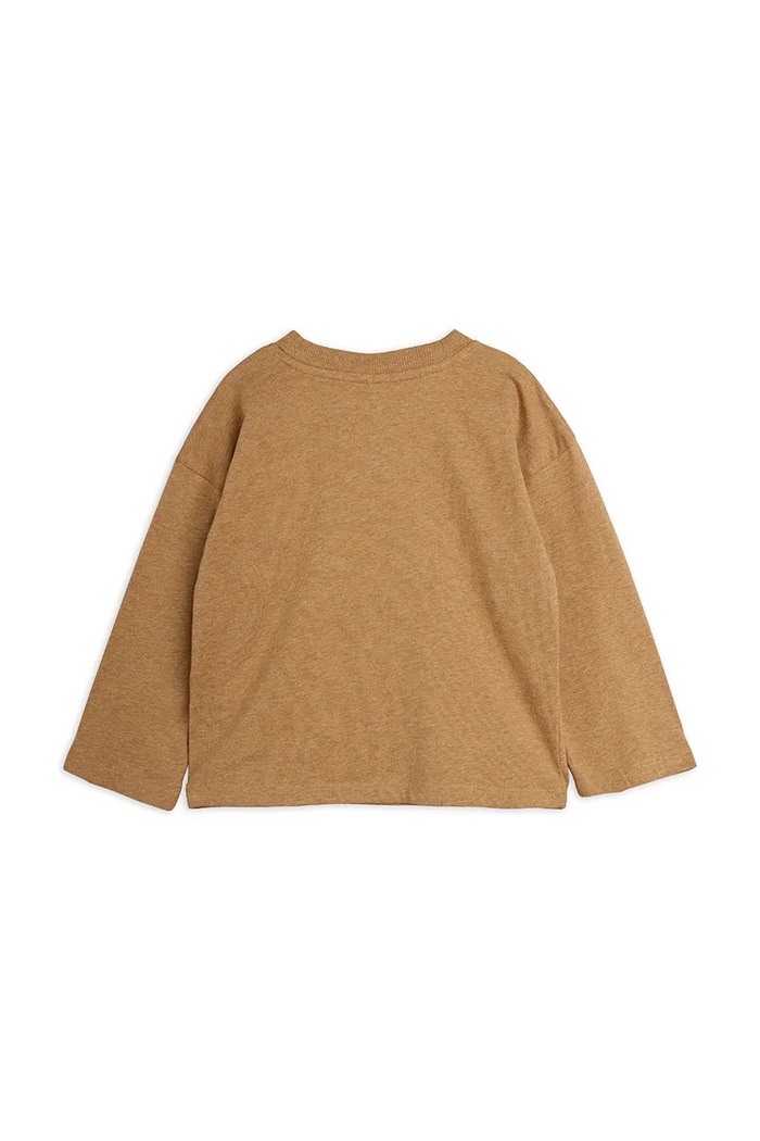Chłopiec Mini Rodini T-shirt dziecięcy bawełniany Panther 26720109 brązowy