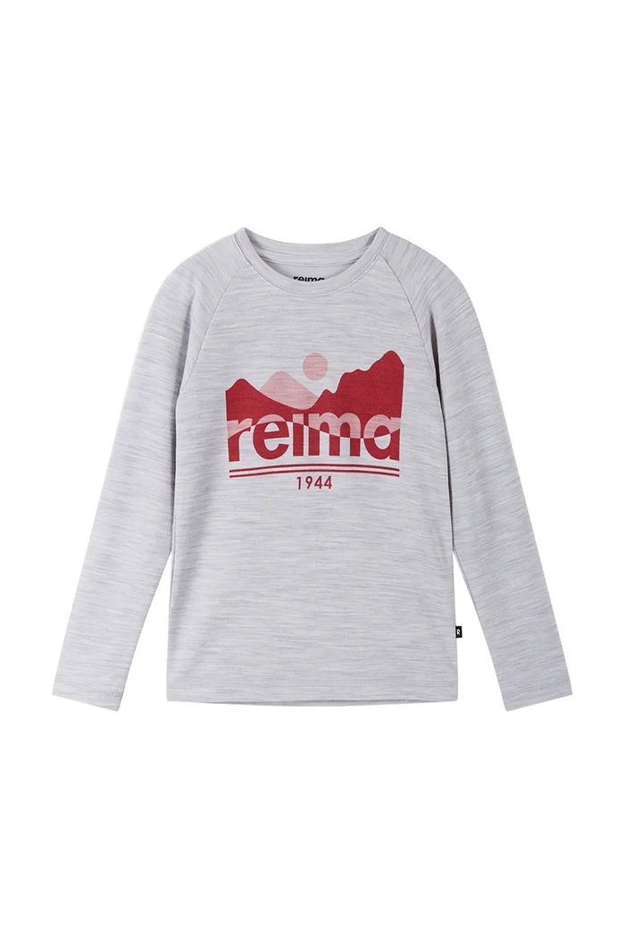 Reima Longsleeve dziecięcy z wełną merino Viisas 5200012C.9BY2 szary AW26