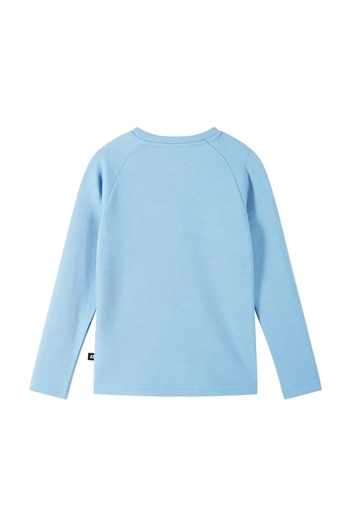 Chłopiec Reima Longsleeve dziecięcy z wełną merino Viisas 5200012C.9BY2 niebieski