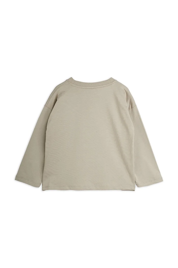 Mini Rodini longsleeve dziecięcy bawełniany Skunk 26720113 szary AW26