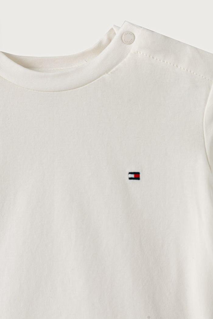 Tommy Hilfiger tričko s dlouhým rukávem kojenecké bavlněné s elastanem 2-pack KN0KN02319.9BY2