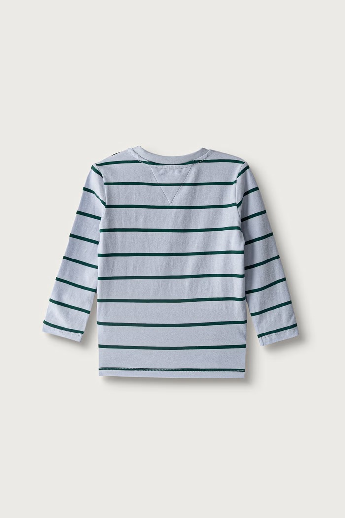 CHLAPEC Tommy Hilfiger tričko s dlouhým rukávem kojenecké bavlněné s elastanem 2-pack KN0KN02319.9BY2 námořnická modř