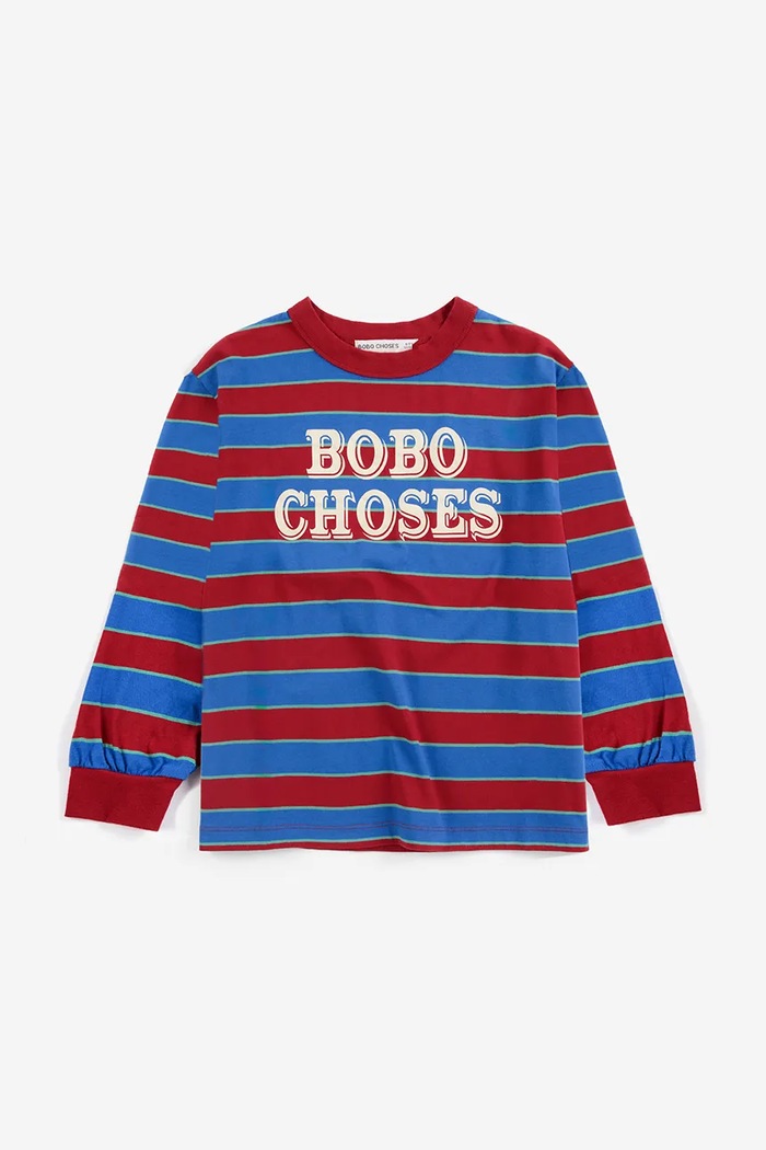 Bobo Choses T-shirt παιδικό βαμβακερό 226AC110 μπλε AW26