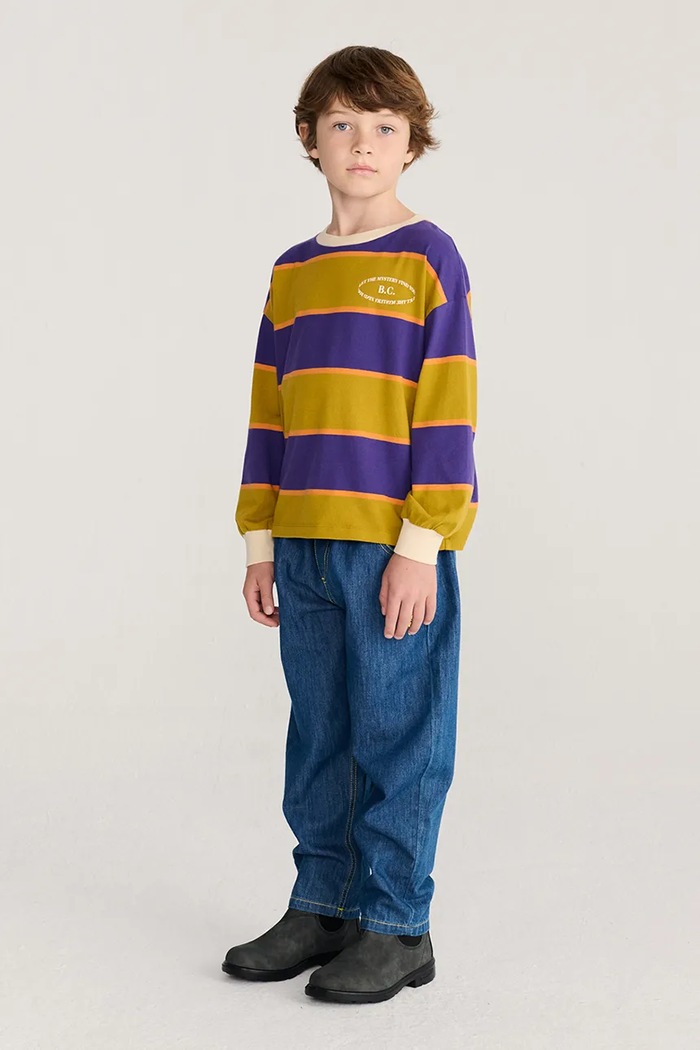 Bobo Choses a maniche lunghe per bambini in cotone Mystery 226AC019 giallo