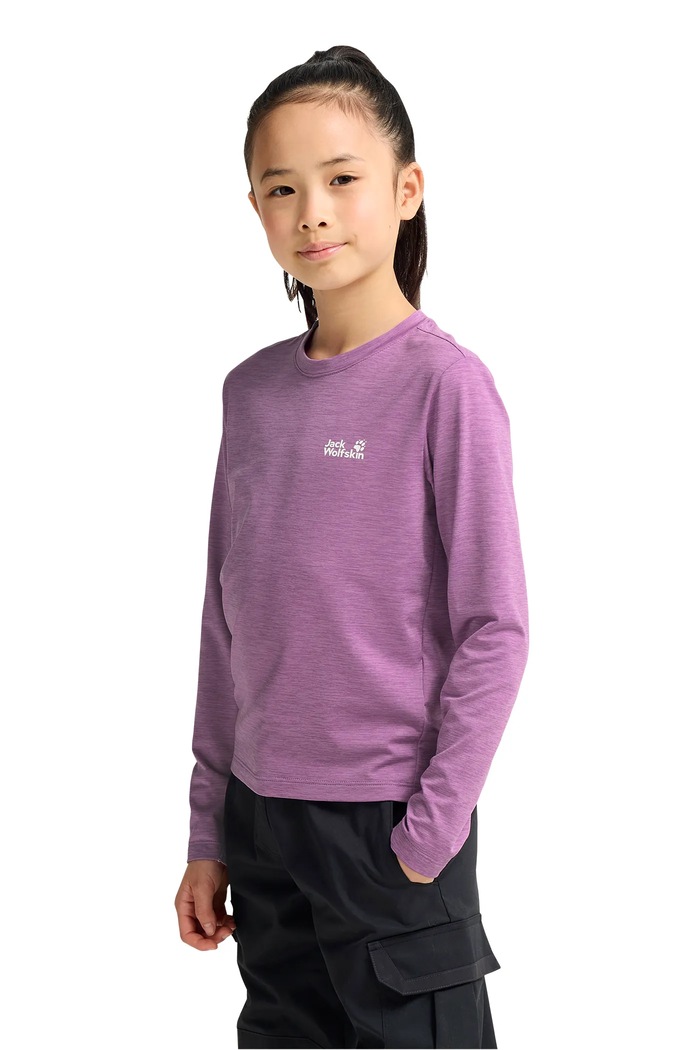 Jack Wolfskin Longsleeve dziecięcy TRAIL fioletowy A66175.104.152