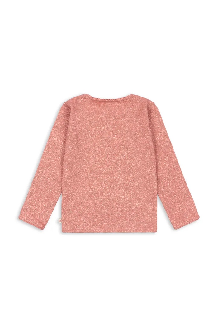 Konges Sløjd Majica dugih rukava za djecu s pamukom ROLI BLOUSE OCS KS106214.9BY2 roza AW26