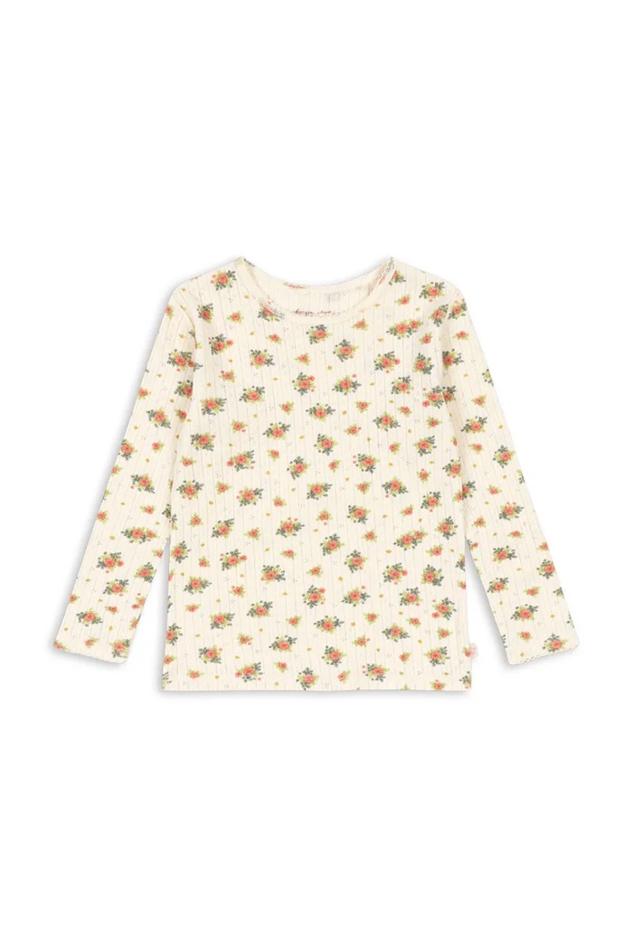 Konges Sløjd μακρυμάνικο παιδικό βαμβακερό MINNIE BLOUSE GOTS λευκό KS106164.9BY2