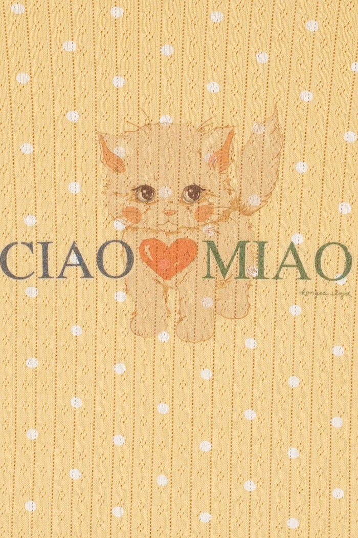 Tričko s dlouhým rukávem dětské bavlněné MINNIE BLOUSE GOTS Konges Sløjd KS106164.9BY2 žlutá