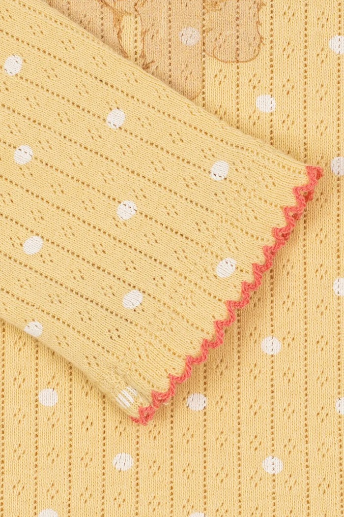 Tričko s dlouhým rukávem dětské bavlněné MINNIE BLOUSE GOTS Konges Sløjd žlutá KS106164.9BY2