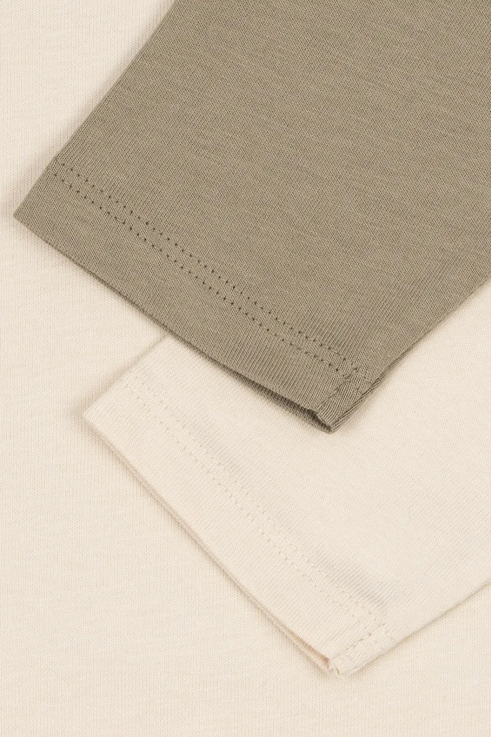 Konges Sløjd tričko s dlhým rukávom detské bavlnené 2 PACK LIN LS TEE GOTS 2-pak KS105846.9BY2 zelená