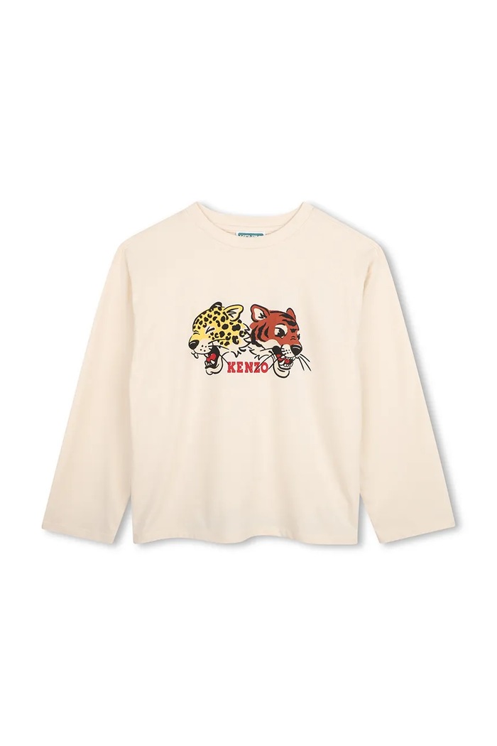 Kenzo longsleeve dziecięcy bawełniany beżowy K62169.114.150