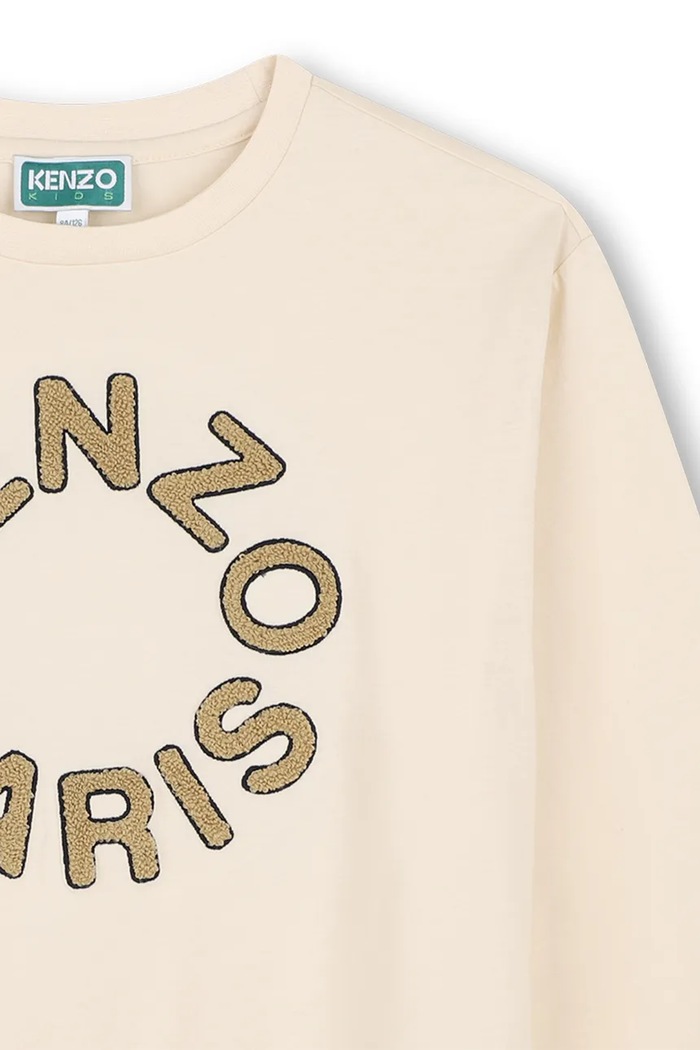 Αγορίστικα Kenzo Kids Μακρυμάνικο παιδικό βαμβακερό K62054.162 μπεζ