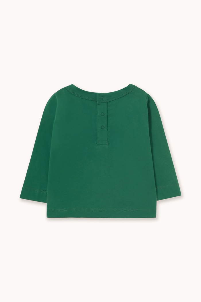 Tinycottons Longsleeve niemowlęcy bawełniany TWO DOGS GRAPHIC BABY TEE AW26.484 zielony AW26