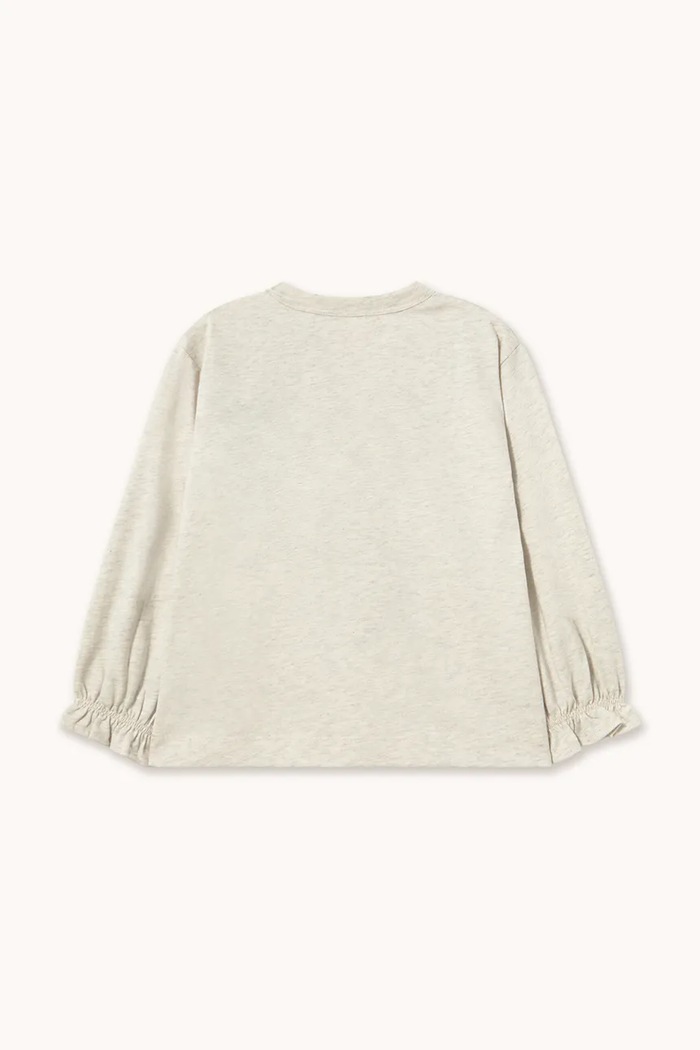 Tinycottons tričko s dlouhým rukávem dětské bavlněné TINY DAISY GRAPHIC SLEEVE TEE AW26.415 béžová AW26