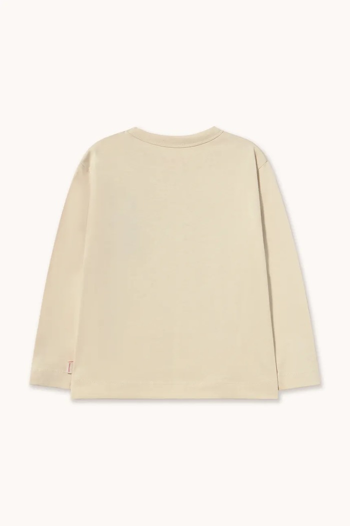 Tinycottons tričko s dlouhým rukávem dětské bavlněné JUMP DOG GRAPHIC SLEEVE TEE AW26.412 béžová AW26