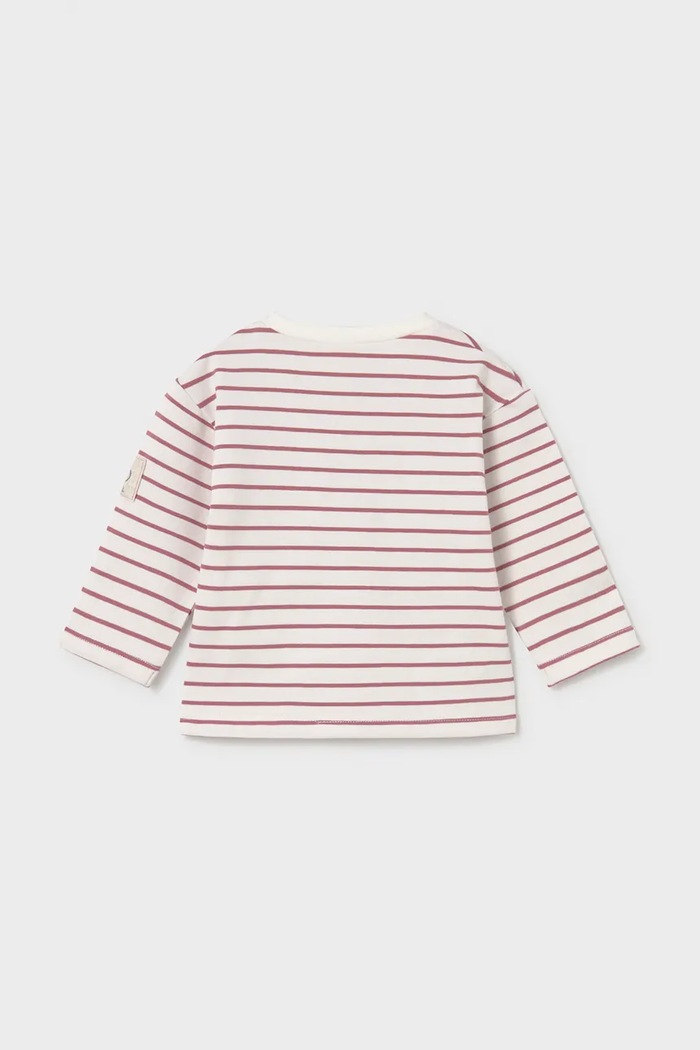 Mayoral Newborn блуза с дълги ръкави за бебе с памук 2084.2A.Newborn.9BY2 бежов AW26
