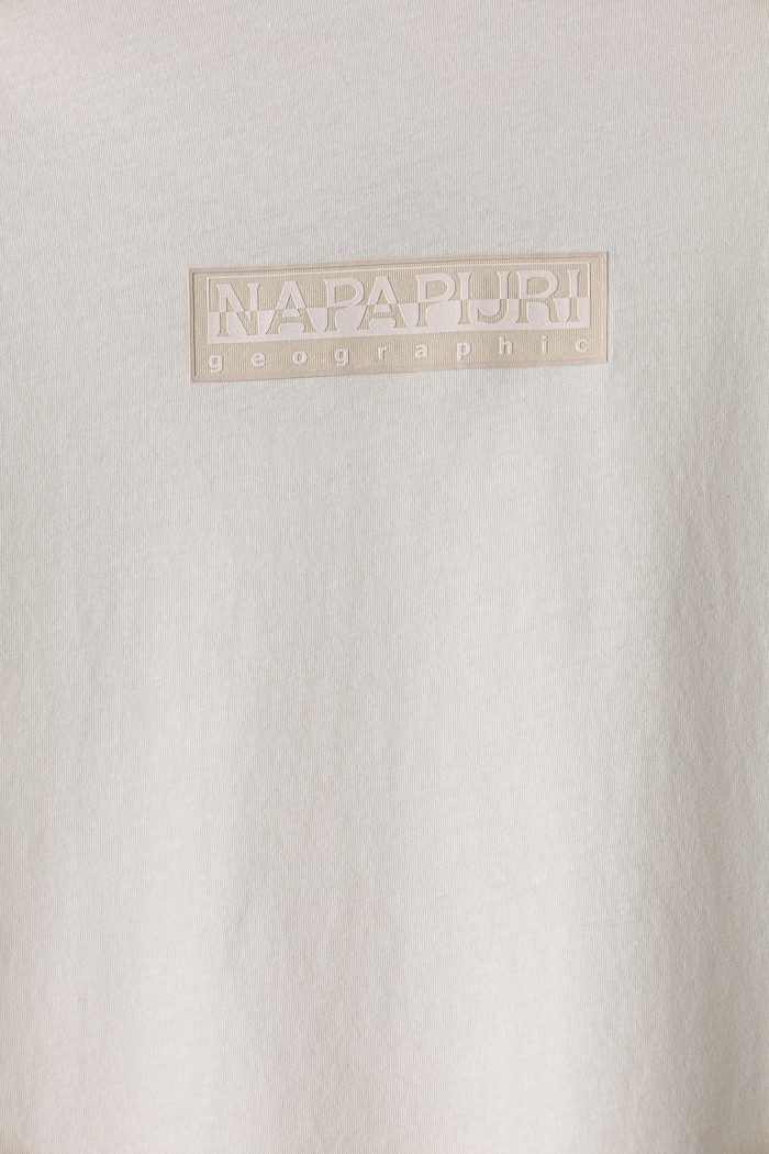 Chłopiec Napapijri Longsleeve dziecięcy bawełniany S-NEW BOX LOGO LS NP0A8B3NN1A1.122.128 beżowy