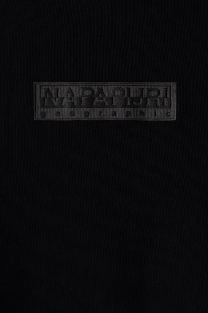 Chłopiec Napapijri Longsleeve dziecięcy bawełniany S-NEW BOX LOGO LS NP0A8B3N9411.122.128 czarny