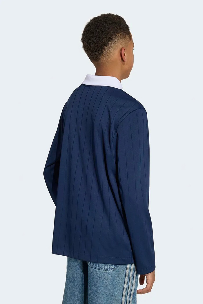 adidas Originals longsleeve dziecięcy HZ9638 granatowy