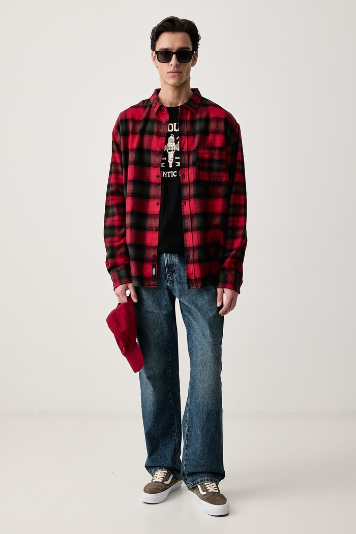 Von Dutch Longsleeve męski bawełniany VD.1.TRL.COHEN czarny AW26