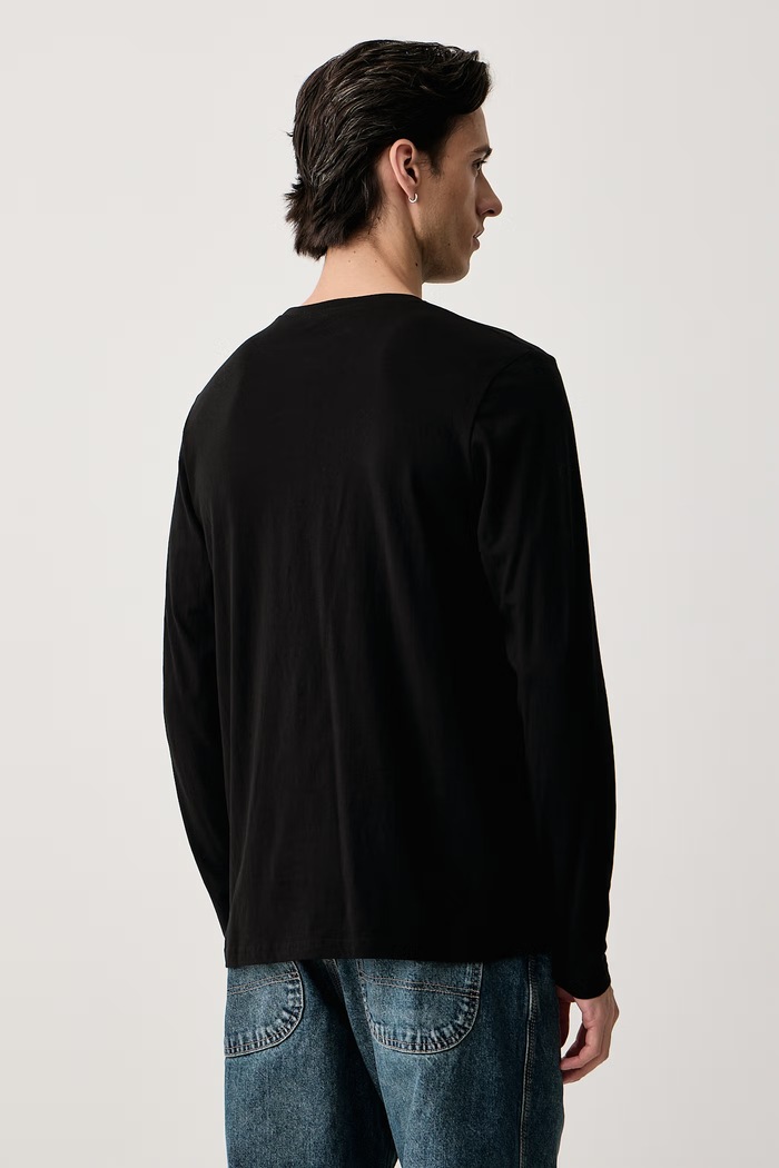 Odzież Von Dutch Longsleeve męski bawełniany VD.1.TRL.COHEN czarny