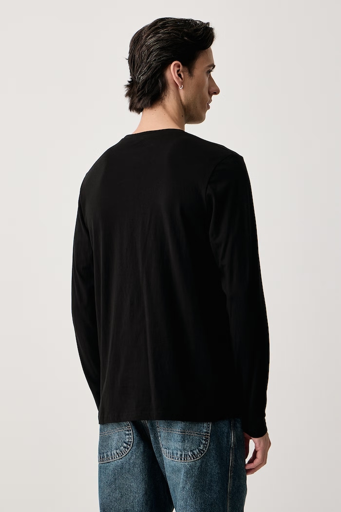 Odzież Von Dutch Longsleeve męski bawełniany VD.1.TRL.COHEN czarny