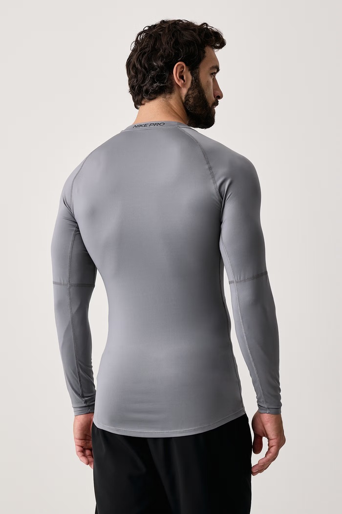 Odzież Nike Longsleeve treningowy męski Nike Pro Dri-FIT FB7919.084 szary