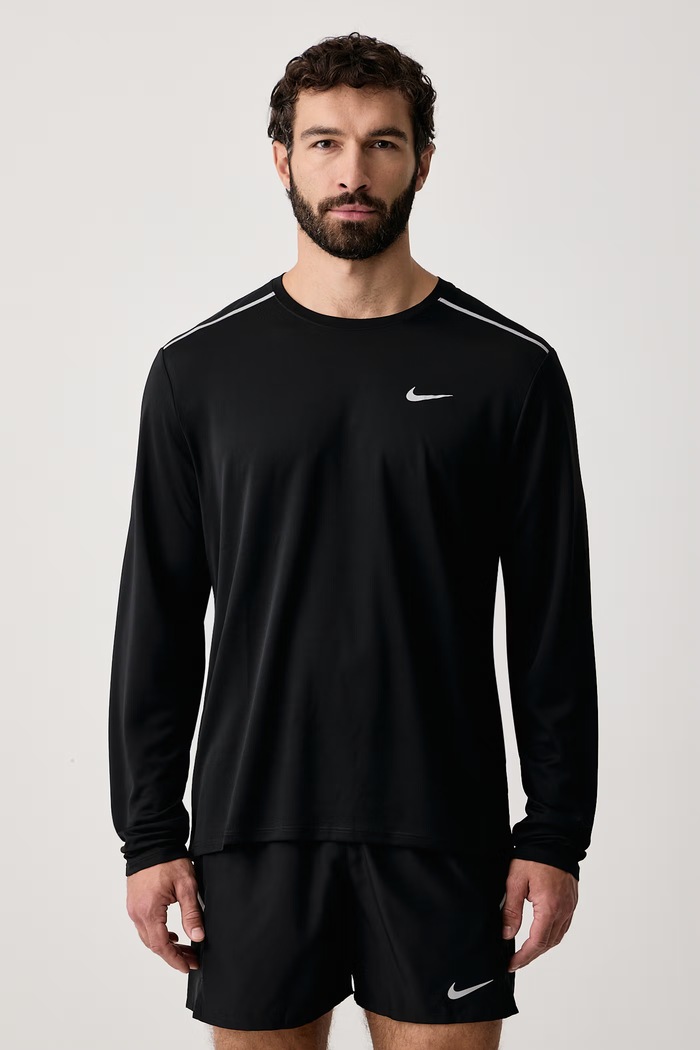 Nike Longsleeve do biegania męski Miler Dri-FIT czarny IF2086.010
