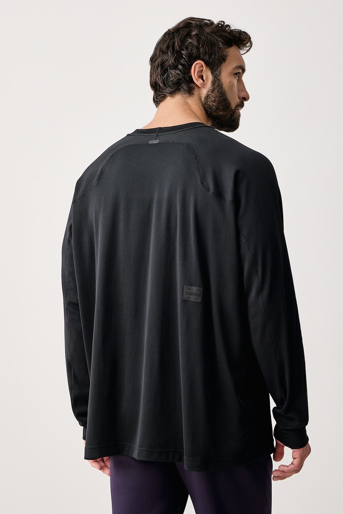 Odzież Nike Longsleeve treningowy męski N.A.C. Dri-FIT IM5601.010 czarny