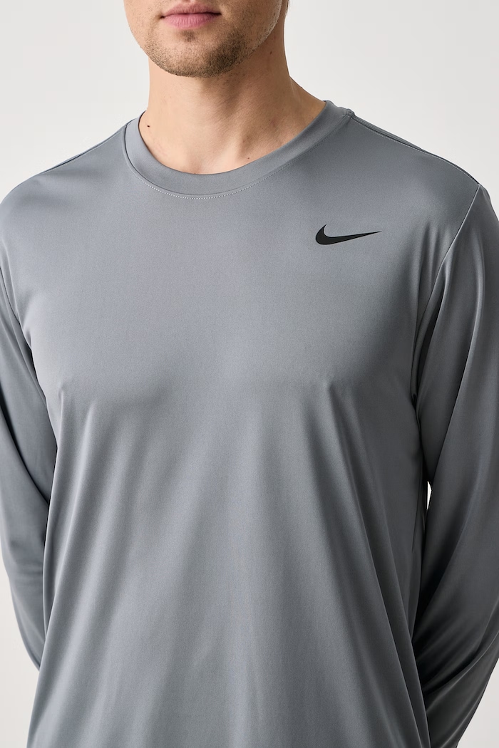 Longsleeve treningowy męski Dri-FIT Nike IO1427.084 szary