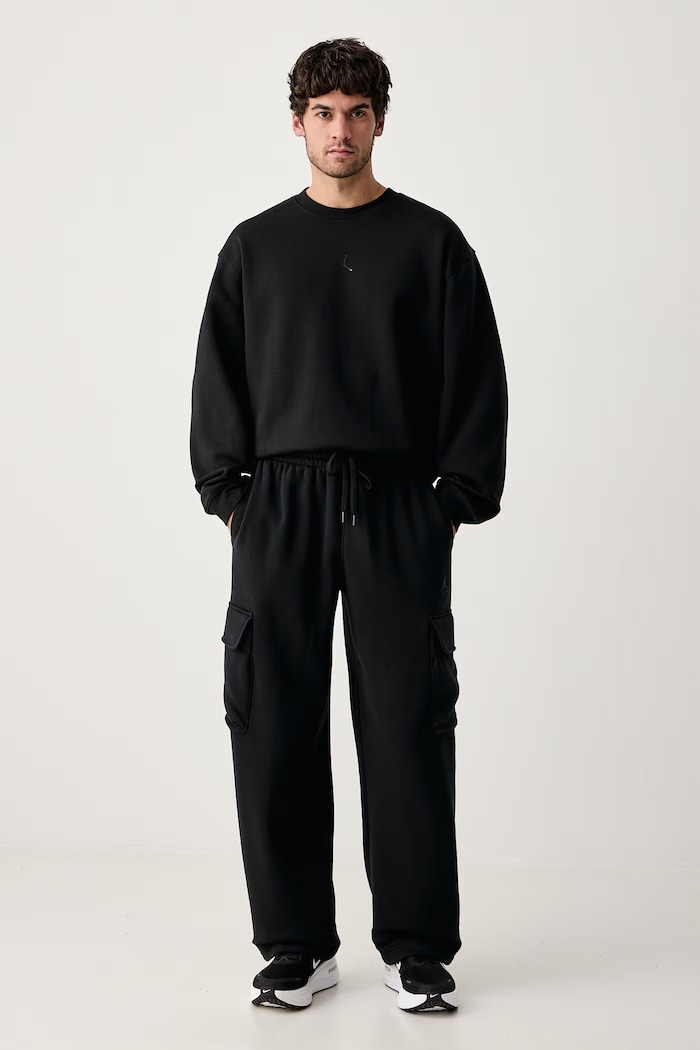 Jordan Bluza męska z bawełną Sport Hoop Fleece IM7797.010 czarny AW26