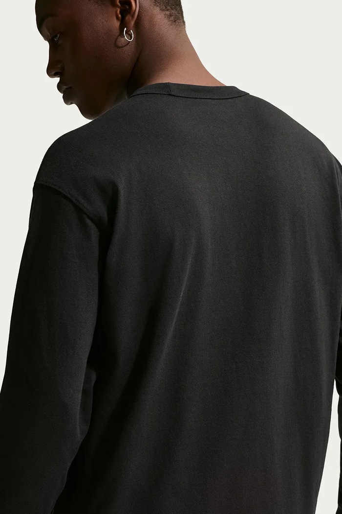 Odzież Nike Sportswear Longsleeve męski bawełniany Premium Essentials IH1127.010 czarny