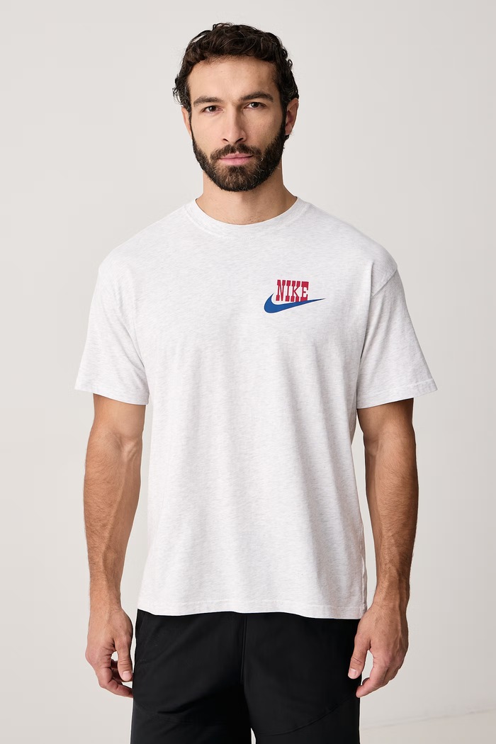 Odzież Nike Sportswear T-shirt męski bawełniany IM5662.051 szary
