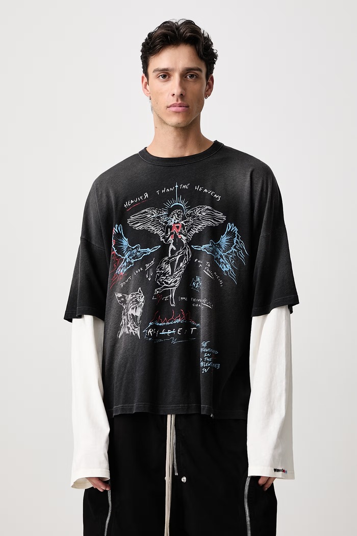 Represent Longsleeve męski z bawełną czarny MLM3626