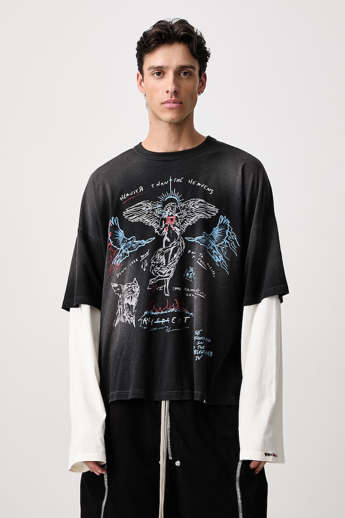 Represent Longsleeve męski z bawełną czarny MLM3626