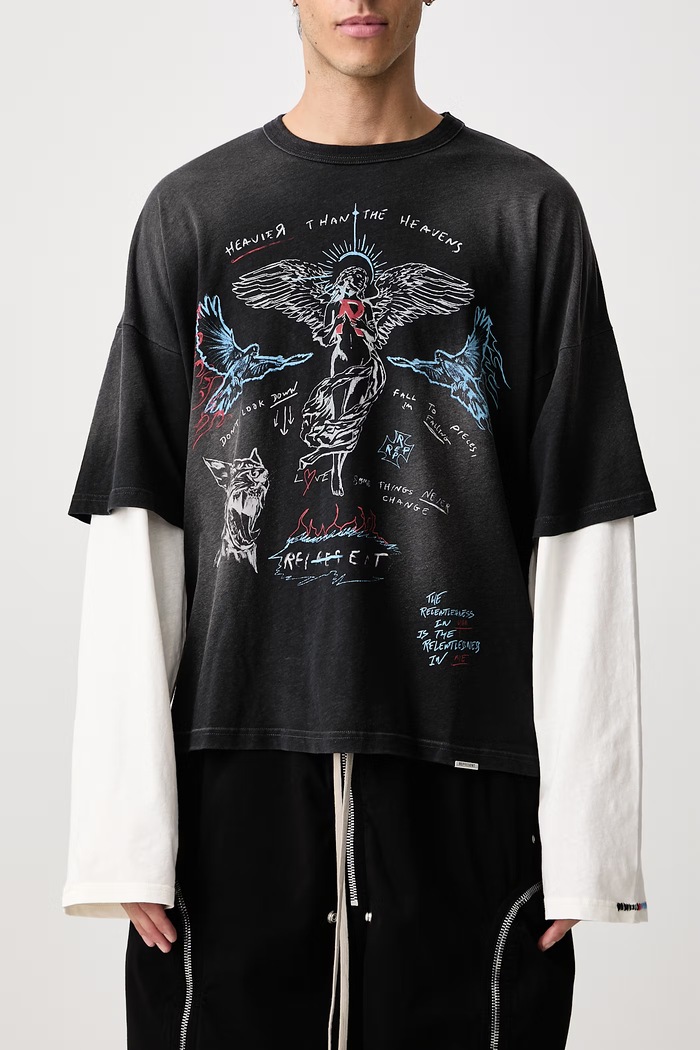 Longsleeve męski z bawełną Represent czarny MLM3626