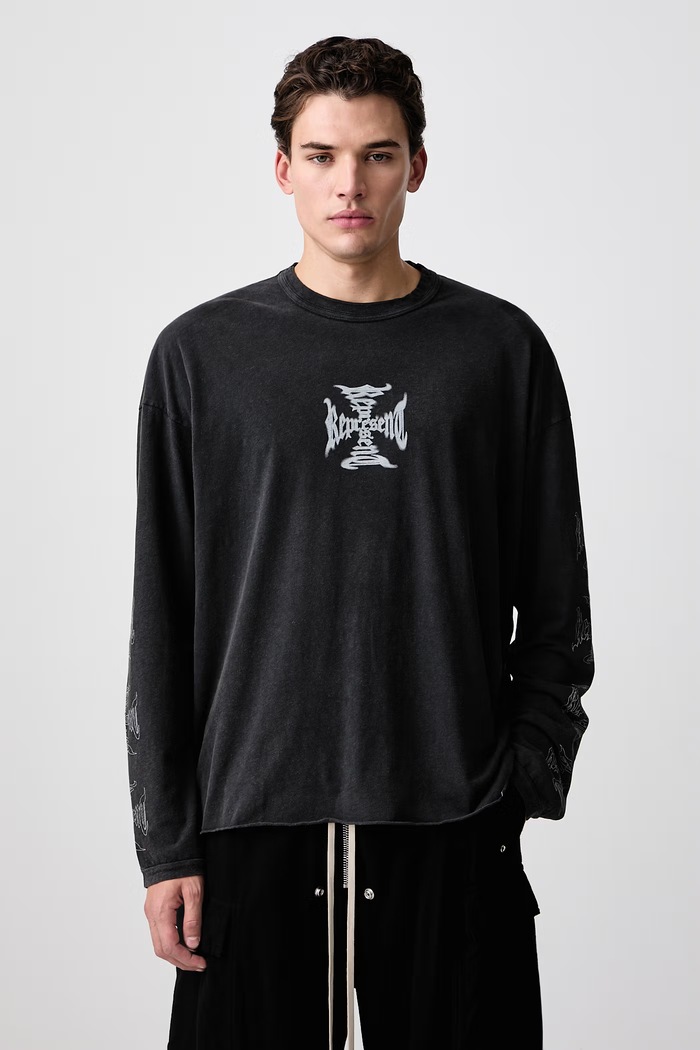 Represent Longsleeve męski z bawełną czarny MLM3811