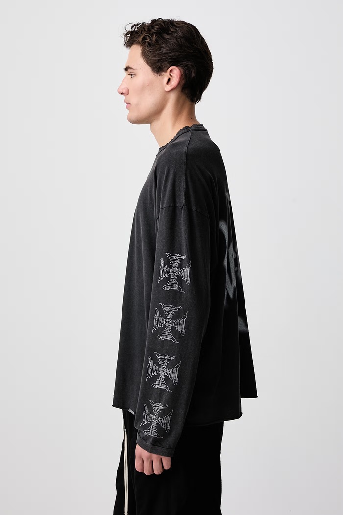 Longsleeve męski z bawełną Represent MLM3811 czarny