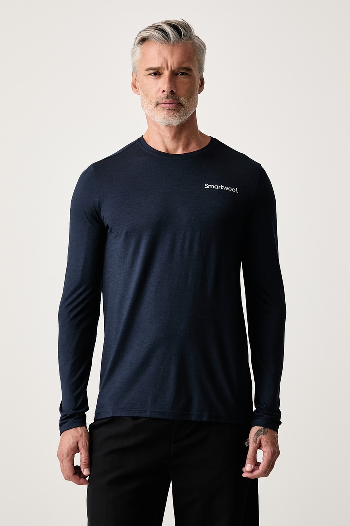 Odzież Smartwool Longsleeve męski z wełną merino SW0031710921 granatowy