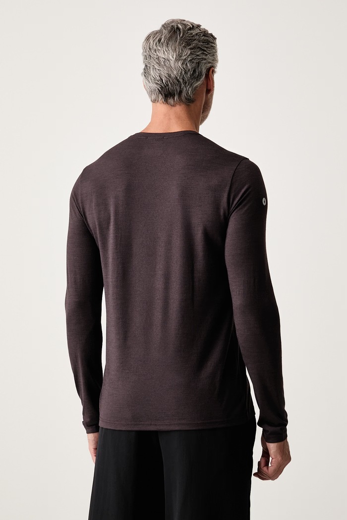 Odzież Smartwool Longsleeve męski z wełną merino SW003170P851 brązowy